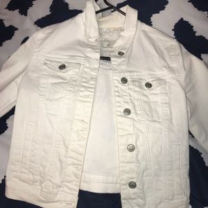 White jean jacket